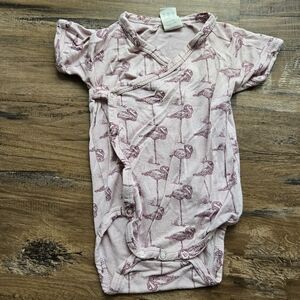 Kate Quinn Flamingo Bamboo Onesie 3-6